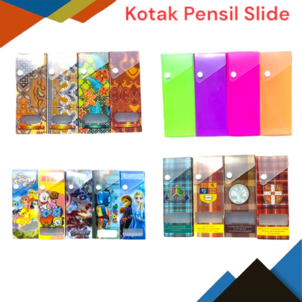 

Kotak pensil geser plastik jenia slide pensil