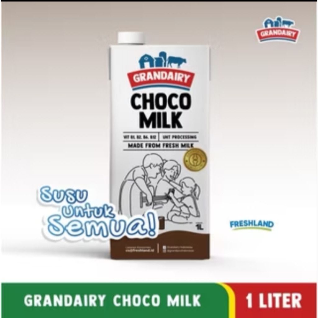 

Grandairy Fresh Milk UHT Rasa Choco Milk 1 Liter