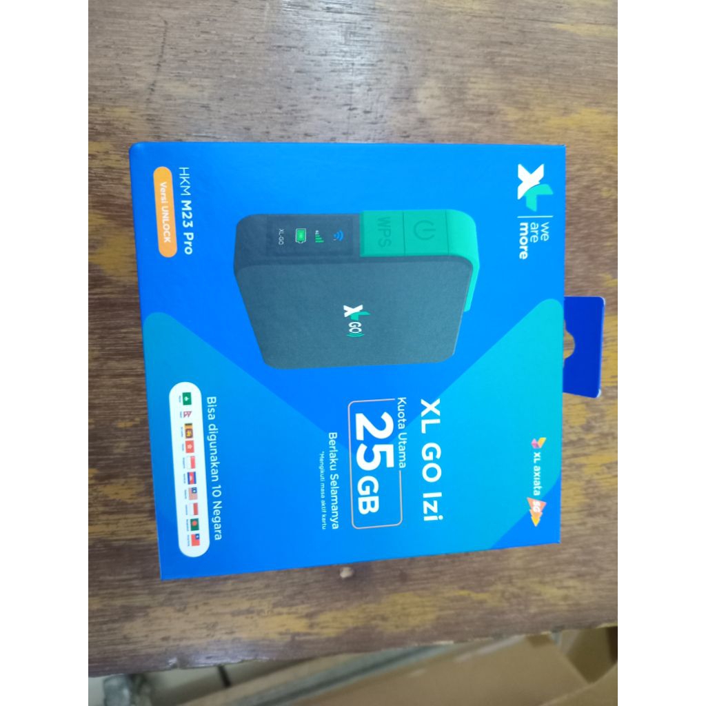 Modem Mifi 4G HKM M23 Pro Xl Unlock Plus kartu xl Go 25gb