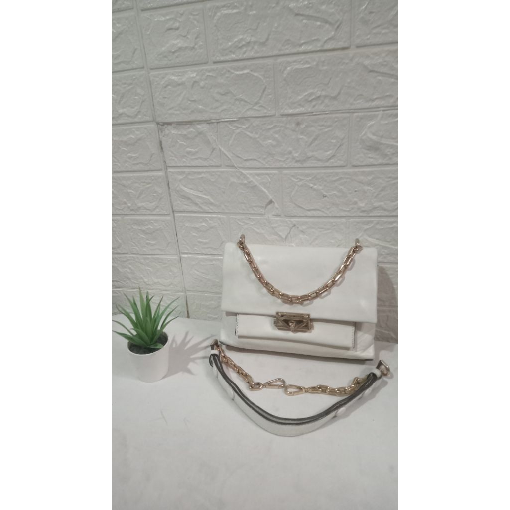 Tas PL sling shoulder mk putih