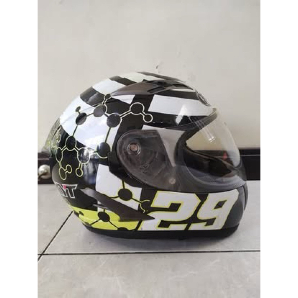 PRELOVED HELM FULL FACE KYT VENDETTA IANNONE - SPECIAL EDITION