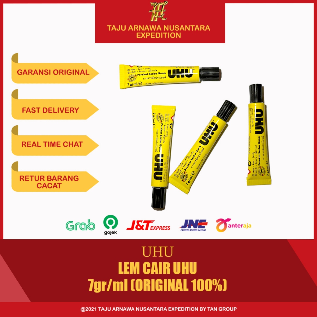 

Lem UHU Cair 7gr / 7ml Lem Perekat Lem Serbaguna Size Kecil