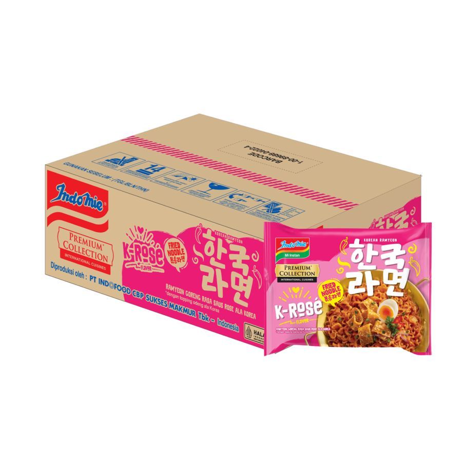 

Indomie Premium Korean Fried Noodle K- Rose Mie Instan Dus 20pcs