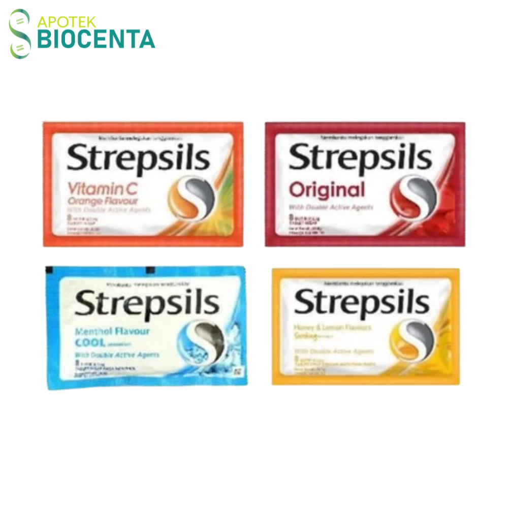 

Strepsils Permen Pelega Tenggorokan isi 8 Butir -Pelega Tenggorokan