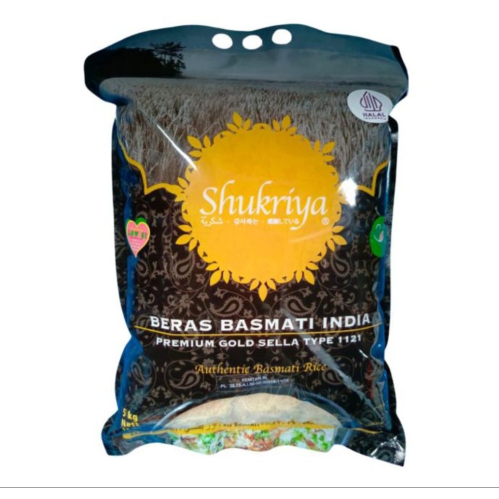 

Shukriya Beras Basmati Premium Gold 1121 (5kg)