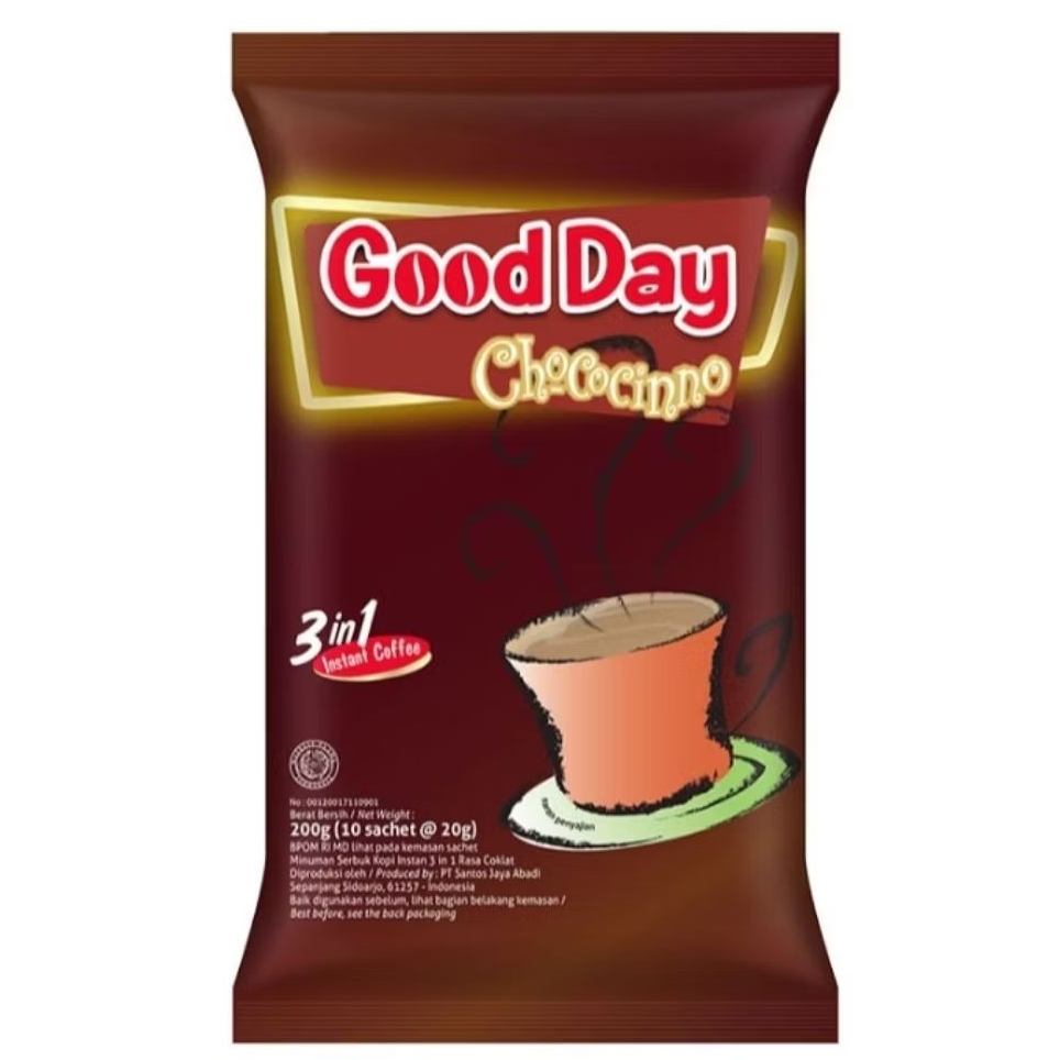 

Good Day Kopi Instant 3 in 1 Chococinno 10×20 g