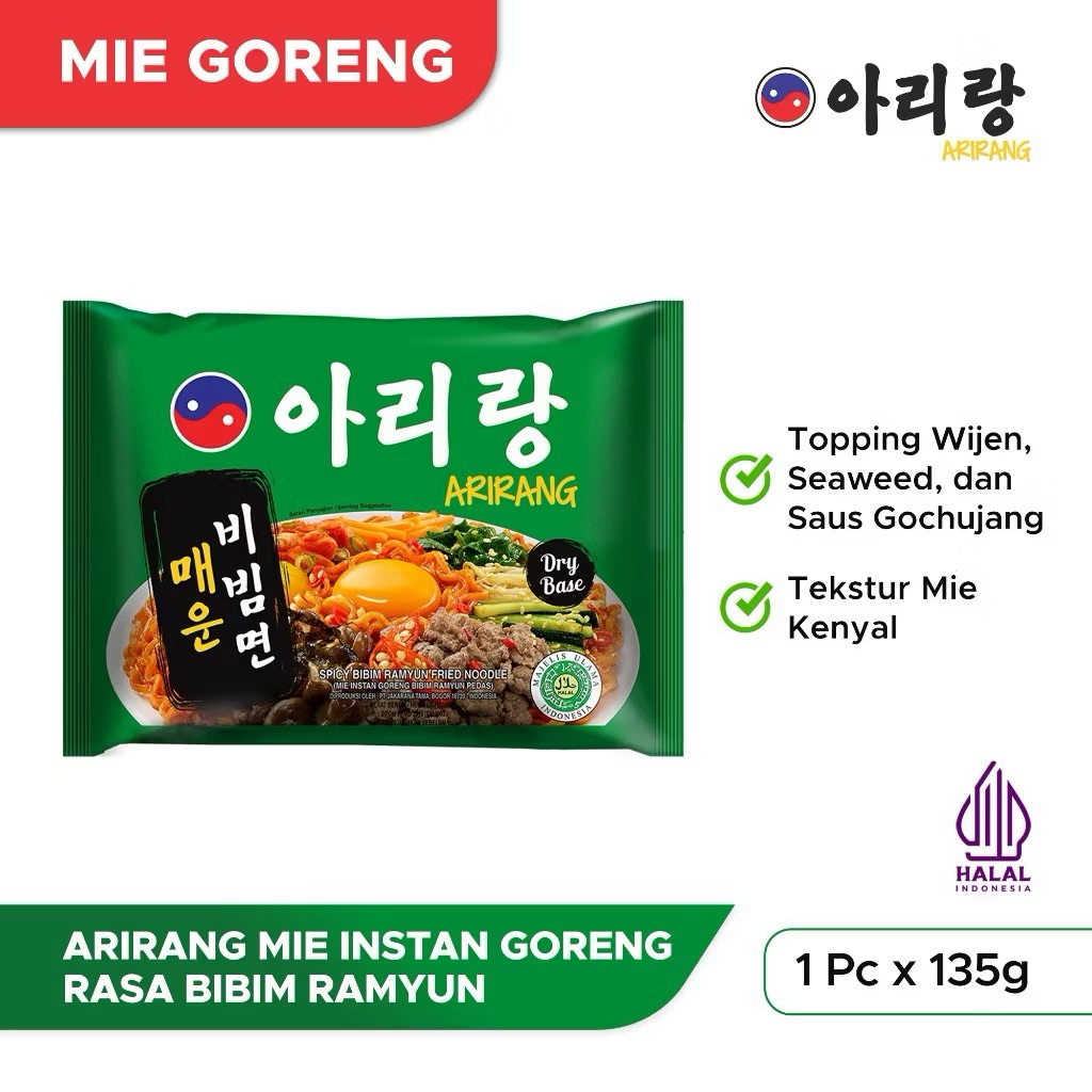 

Arirang Mie Instan Goreng Rasa Bibim Ramyun 135g (AR62)