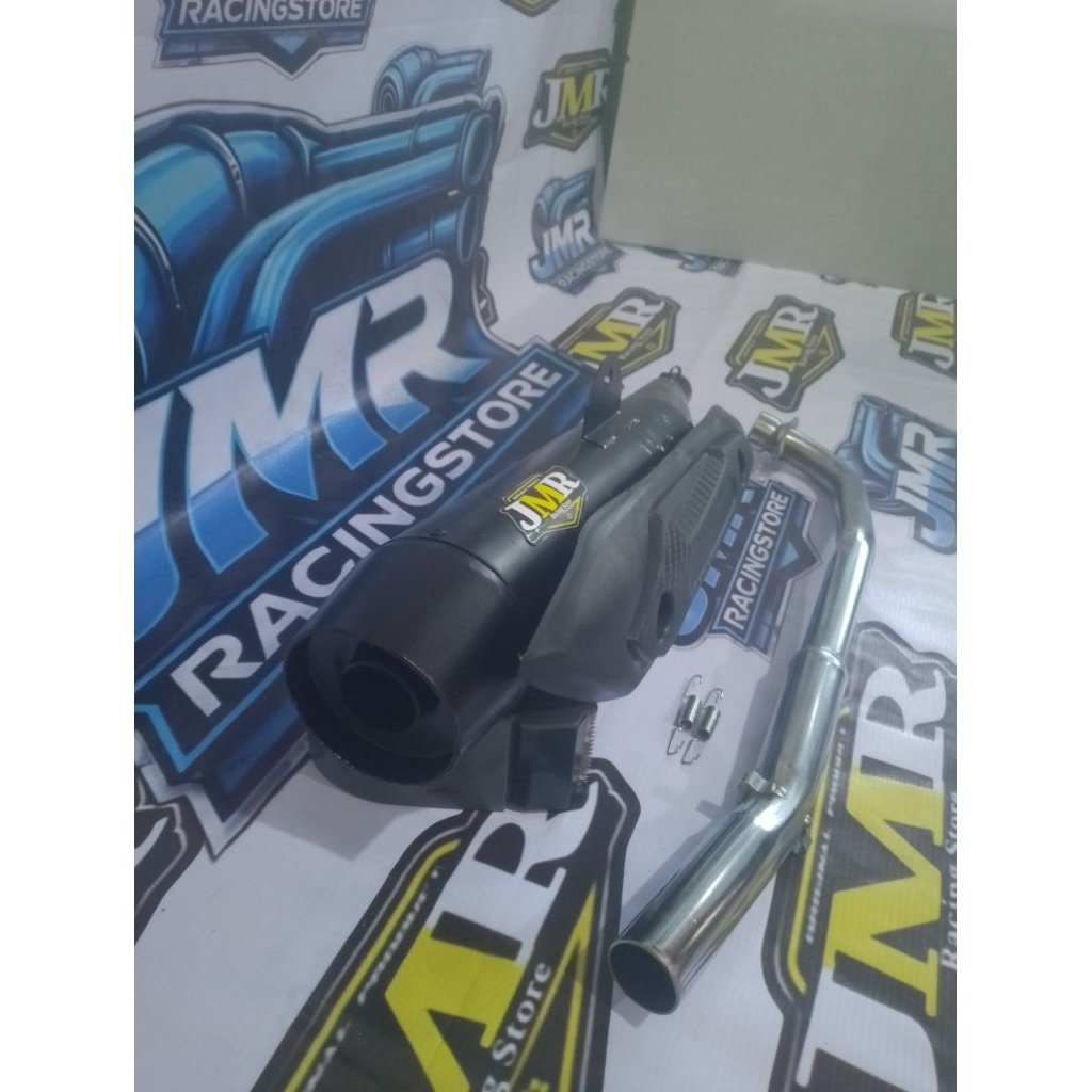knalpot stugigi standar racing JMR termurah terlaris full bass adem Gerung cocok untuk motor Supra, 