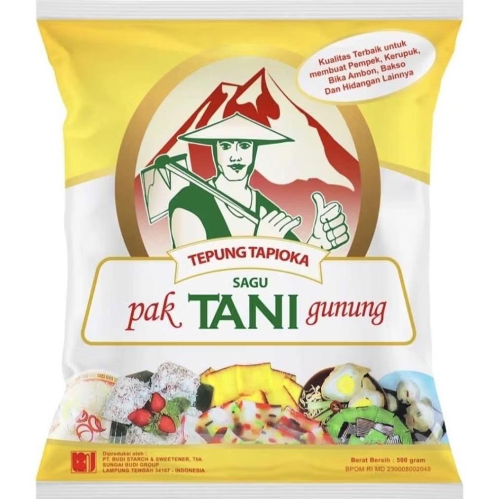 

Cap Pak Tani Gunung Tepung Tapioka 500 g