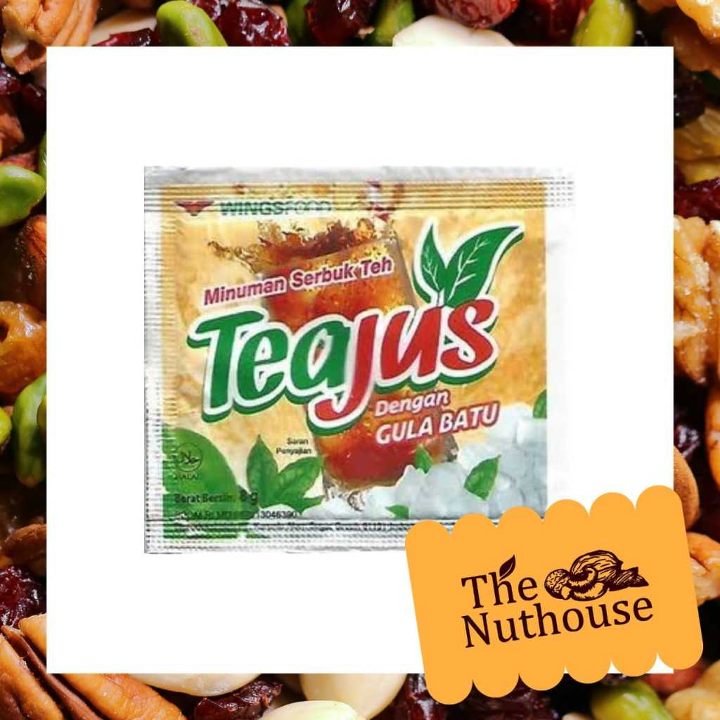 

TEAJUS Minuman Serbuk Teh Asli dengan Gula Batu 8gr [1 Renceng isi 10 Sachet]