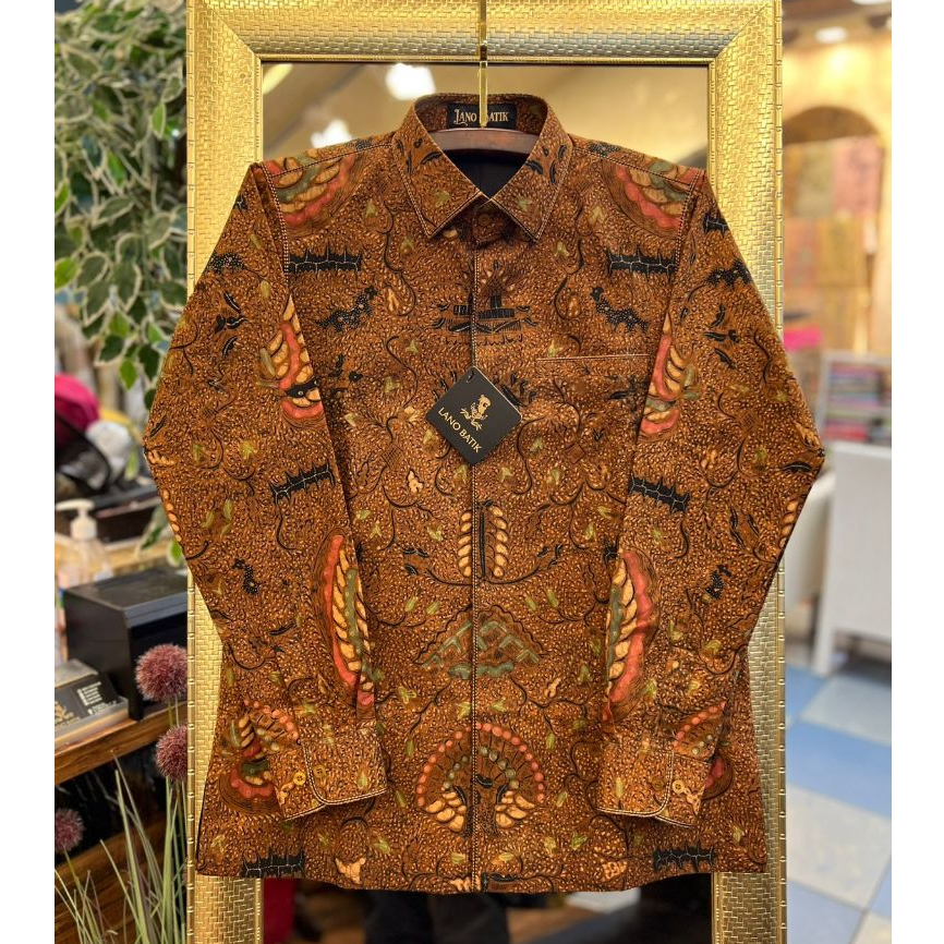 Lano Batik Tulis Klasik Bahan Katun | Kemeja Batik Pria Lengan Panjang | TLS