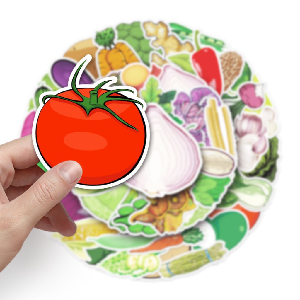 

[50 Pcs] DECO STICKER | STICKER DIY | JURNAL AESTHETIC [DS-137] SAYURAN FRUITS BUAH-BUAHAN SAYURAN Sticker Koper, HP Laptop Tumbler Komputer