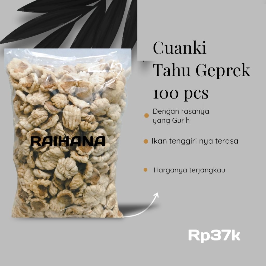 

Cuanki Tahu Geprek Isi 100 Gurih Renyah Ikannya Terasa