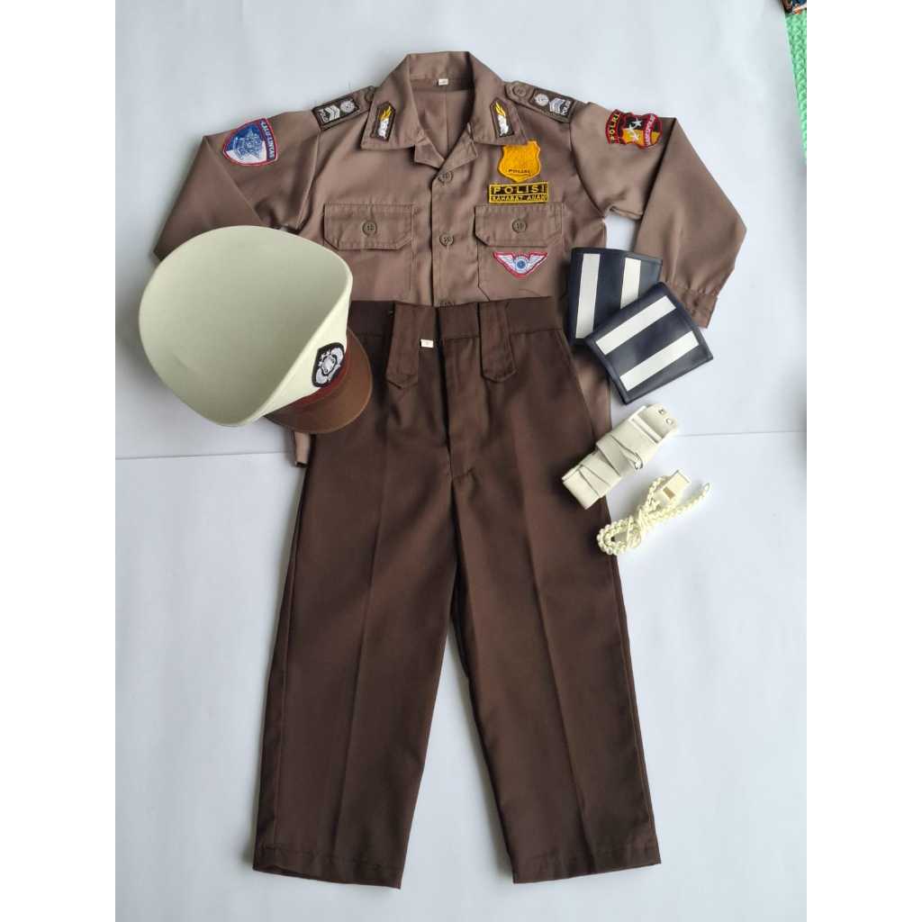 baju polisi profesi size 3 xl anak perempuan Baju Polisi Anak Perempuan  Seragam Baju Polisi Anak Se
