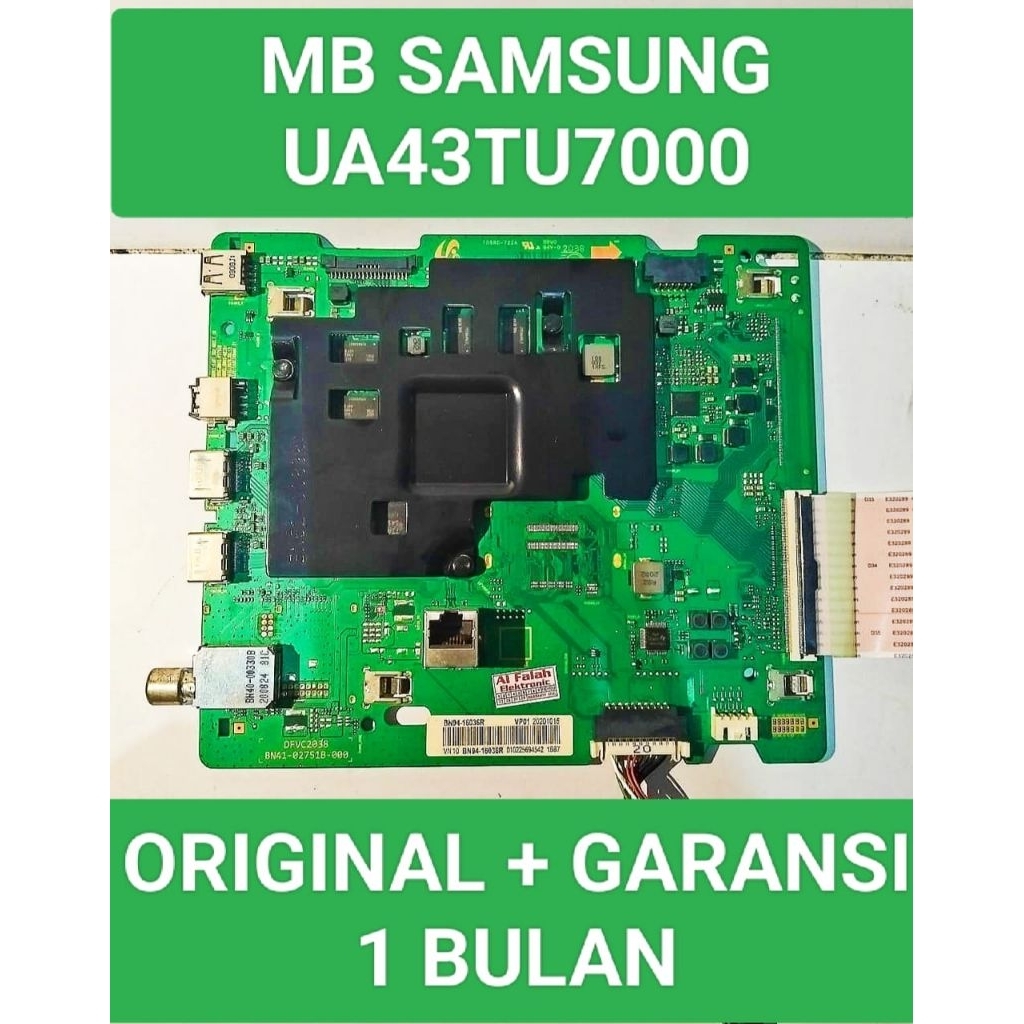 Mb Samsung UA43TU7000 Mainboard Samsung UA43TU7000 Mesin Samsung UA43TU7000 Module Samsung UA43TU700