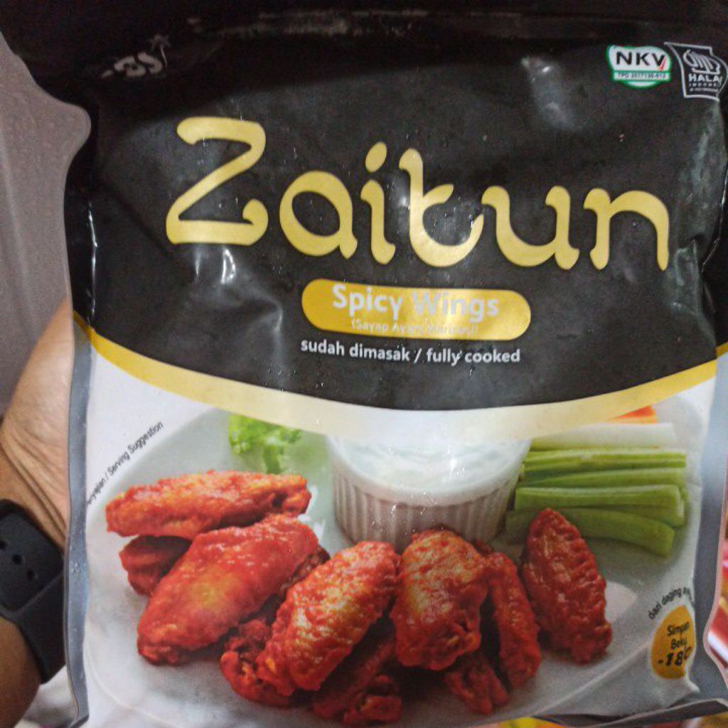 

zaitun spicy chicken wings 500gr Frozen food
