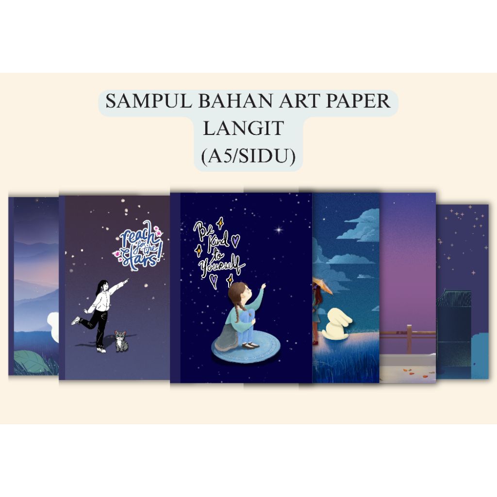 

MIX Sampul Karakter Art Paper Tema Langit, Kawai, dan Warna Merah Ukuran Sidu/A5 | Sampul Buku Kekinian | Sampul Buku Lucu | Sampul Buku Aesthetic | Sampul Buku Anak | Sampul Buku Sekolah