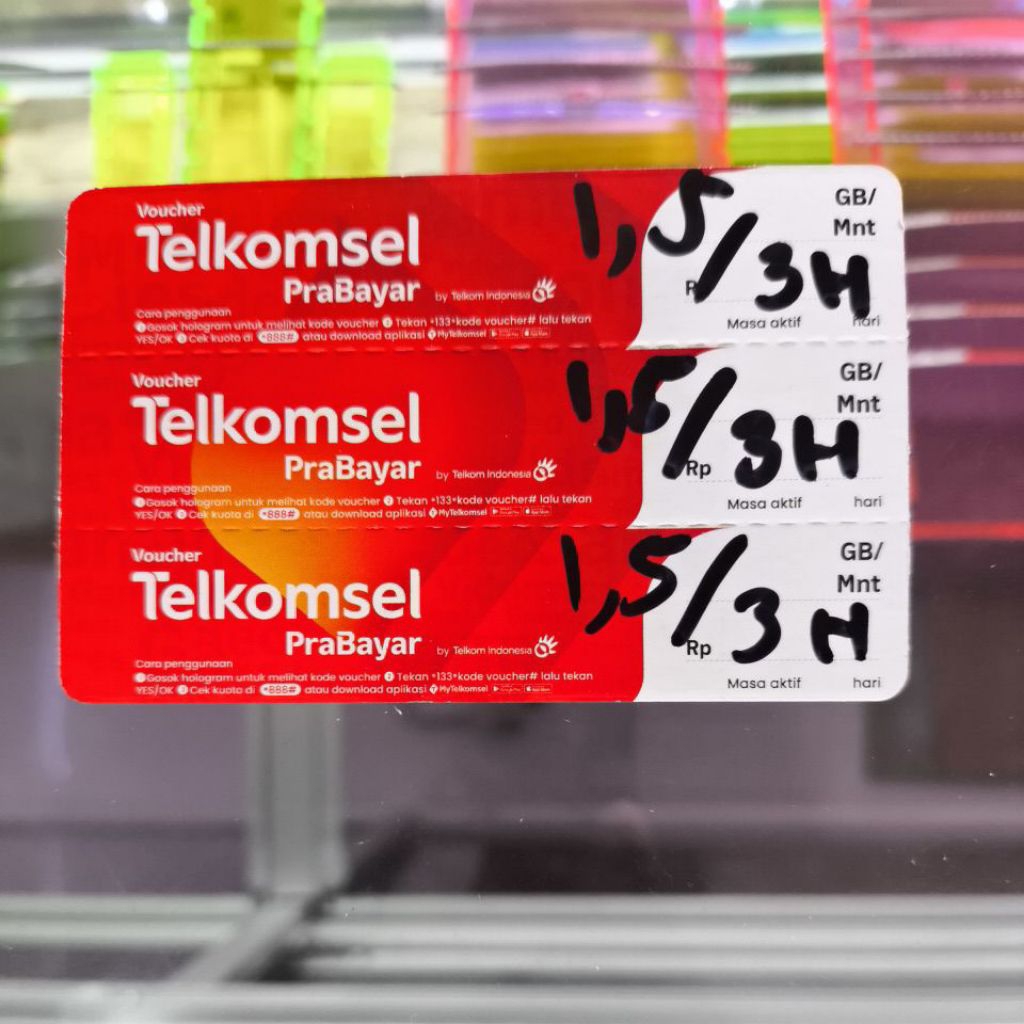 Voucher Telkomsel 1,5 Gb / 3 Hari Sulawesi Zona1