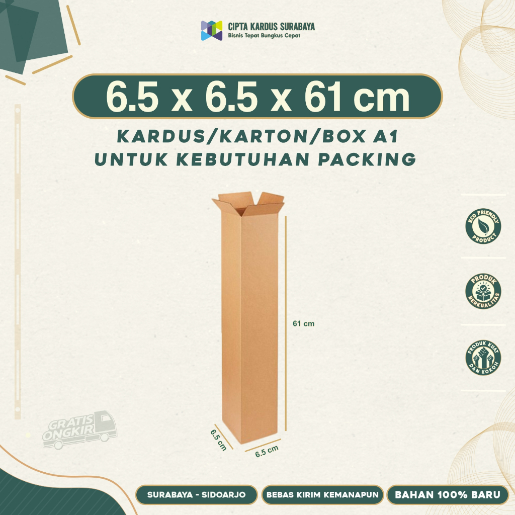 

Kardus Packing 6.5x6.5x61 | Box packing | Karton Packing