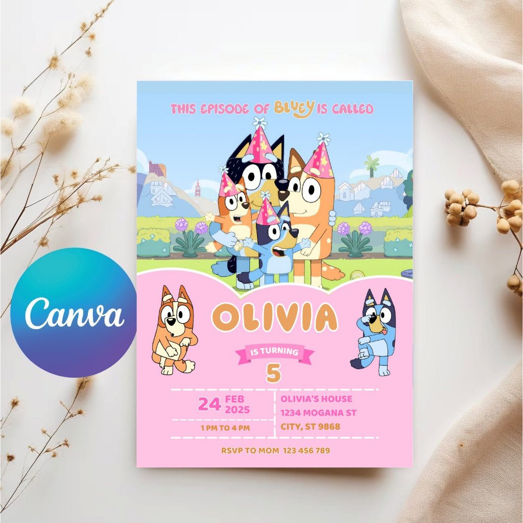 Undangan Ulang Tahun Anak Custom Desain Lucu, Unik und Exclusif / Undangan Ulang Tahun Anak yg bisa 