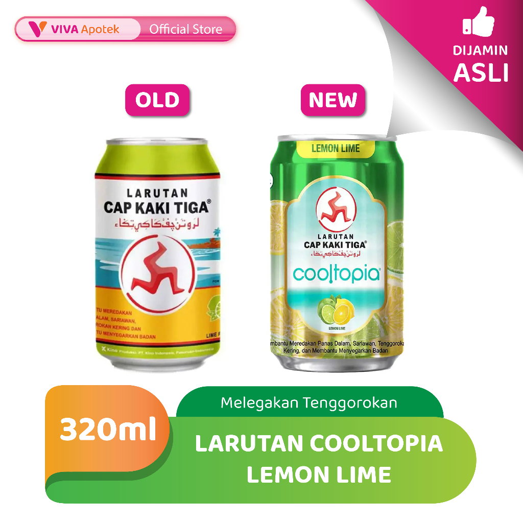

Larutan Cap Kaki Tiga Cooltopia Lemon Lime untuk Meredakan Panas Dalam (320 ml)