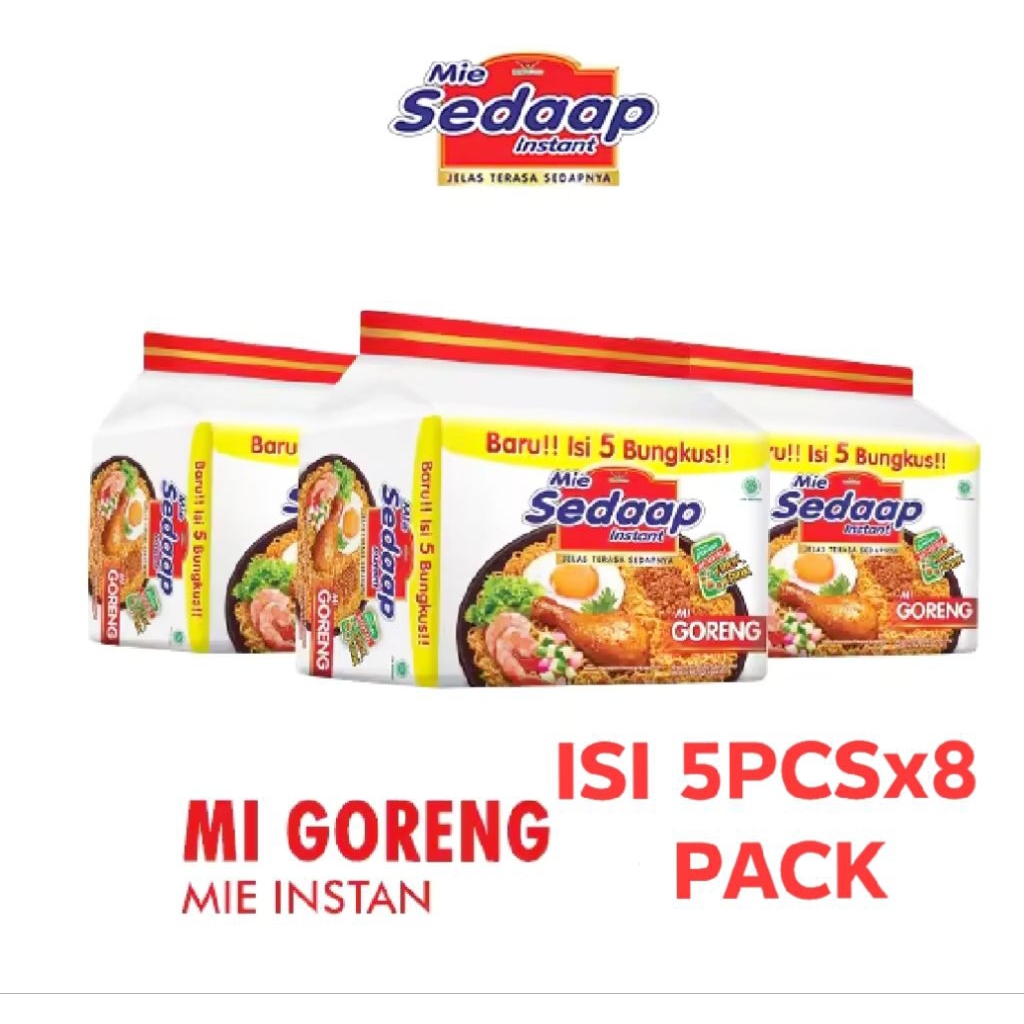 

⭐ SEDAAP MIE GORENG 1 DUS ISI 5PCSx8PACK⭐