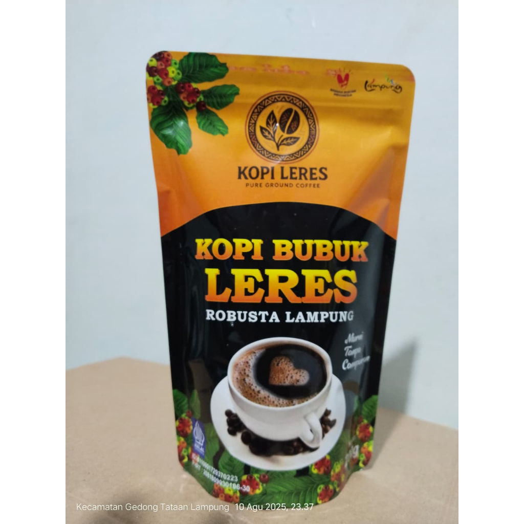 

Kopi LERES 91 Hitam Murni Tanpa Campuran 200gr Robusta Lampung