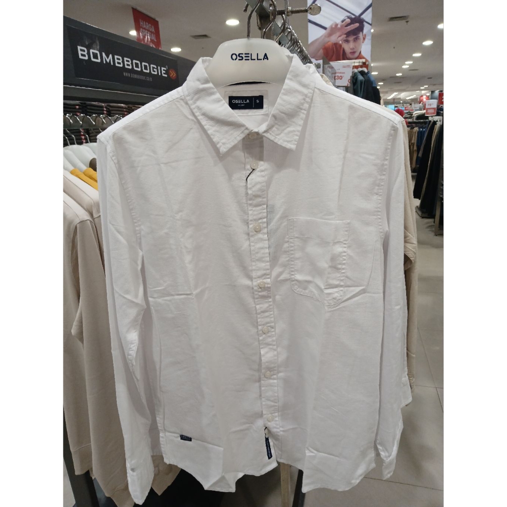 osella man kemeja panjang pria casual berkerah slimfit 203501701