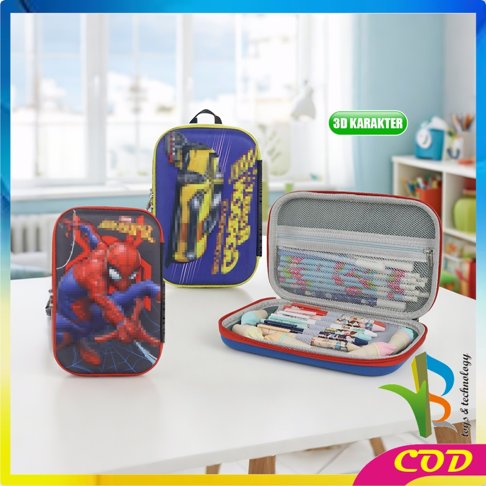 

RB-A82 Kotak Pensil 3D Karakter Kartun Lucu / Tempat Pensil Anak Sekolah / Kotak Pensil Besar Pencil Case Cartoon / Tempat Pinsil Kotak Besar Alat Tulis Import