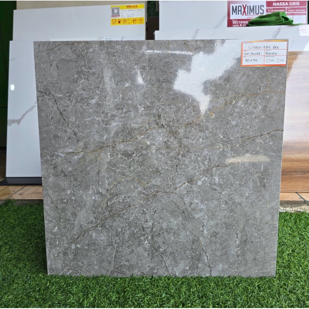 Keramik Lantai Sun Power 50x50 Cutting Lisbon Gris