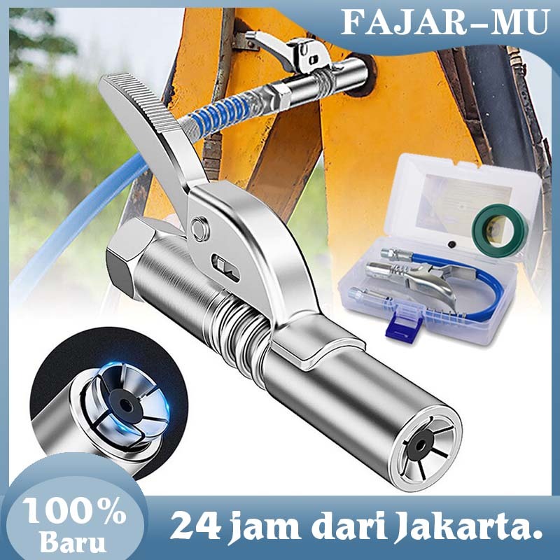 Kepala Grease Gun / Kepala Grease Gun Kunci Ganda / Alat Kepala Pompa Grease Gun