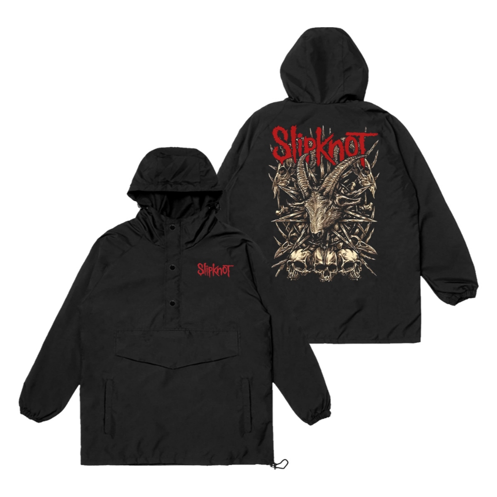 Oneshirt Jacket Cougle Slipknot Domba Jacket Parasut Hitam Unisex