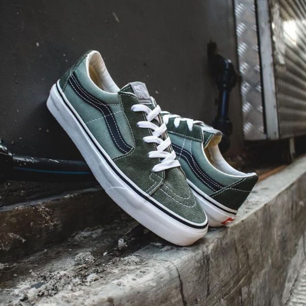 VANS SK8 LOW JUNGLR GREEN ORIGINAL100% KANVAS