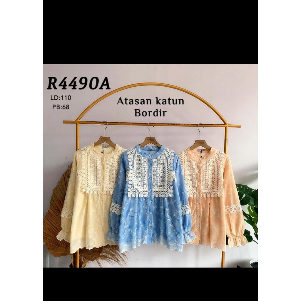 Atasan Kemeja Bordir  by VANESSA VNS
