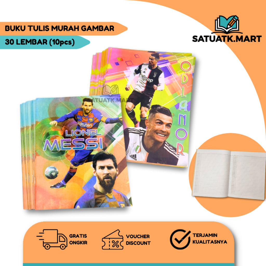 

Buku Tulis 30 Lembar Isi 10 Pcs – Motif Kpop Bola Pembalap Artis Indo – Buku Sekolah Lucu Murah