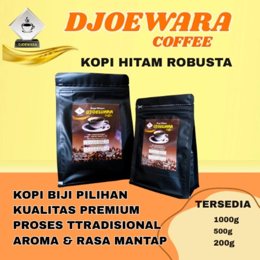 

Paket Coffe Bubuk Hitam Djoewara dapat 200g &500g