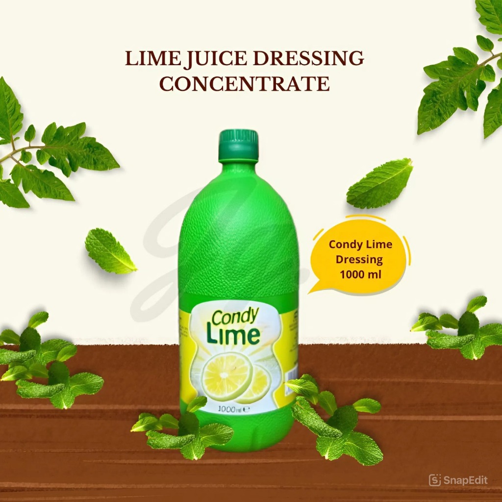

Condy Lime Juice Dressing Concentrate 1 L | Condy Lime Concentrate 1000 ML