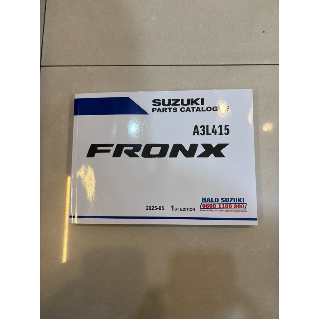 Suzuki Fronx 2025 Sparepart Catalogue - Buku katalog Sparepart Original Suzuki