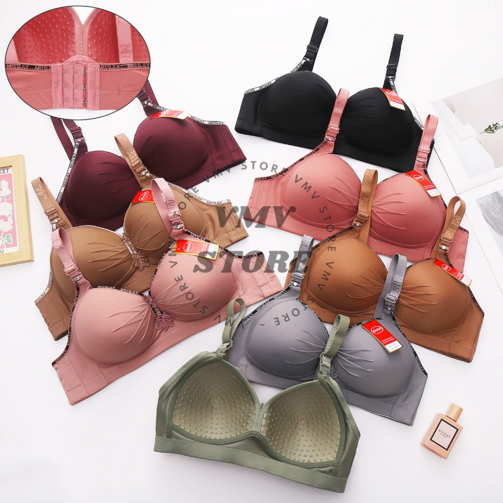 Bh Cup C Besar Jumbo Kait 3 Misslily 111 Brukat Tanpa Kawat Bh Jupe Miss Lily Original Davanti Store