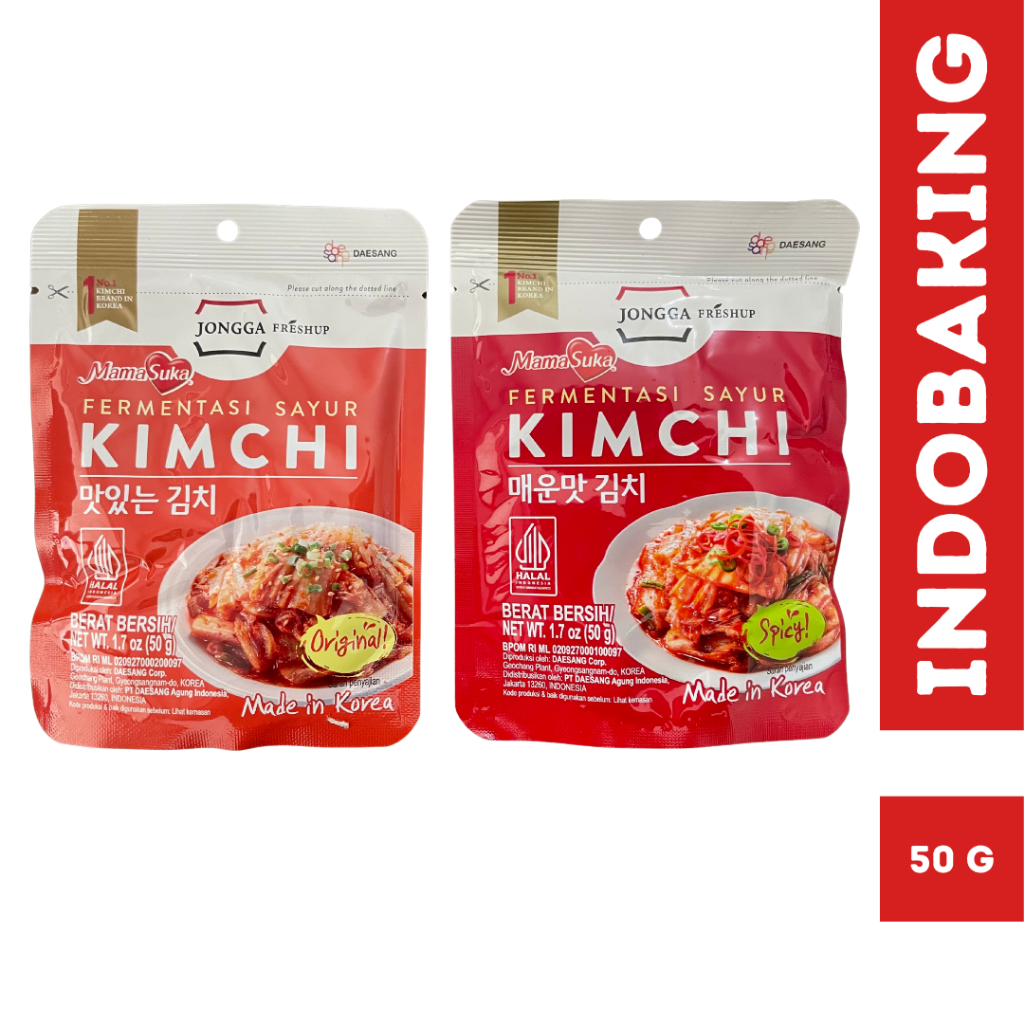 

JONGGA KIMCHI HALAL Original & Spicy 50g