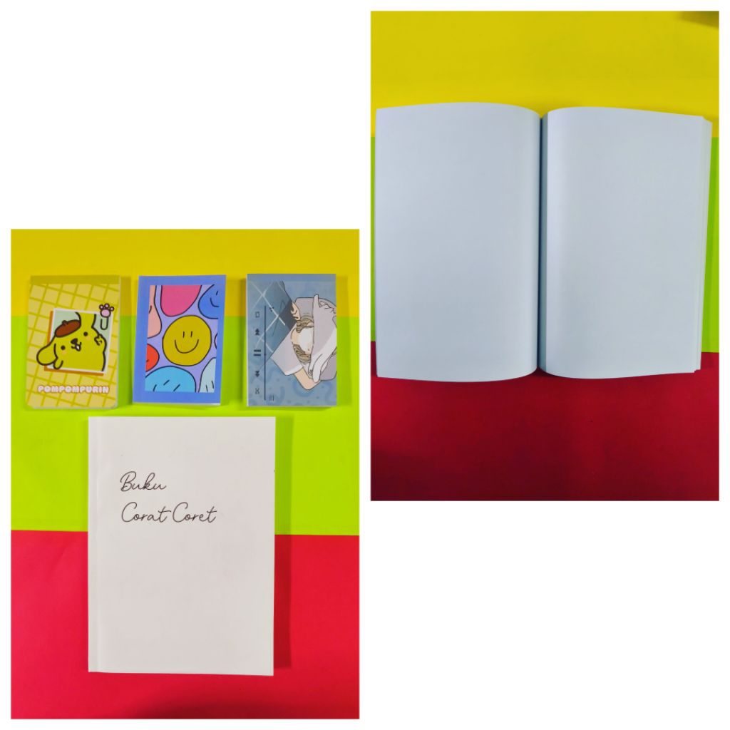 

PAKET 4 PCS BUKU TULIS || BLOCKNOTE (FREE 3PCS BLOCK NOTE)