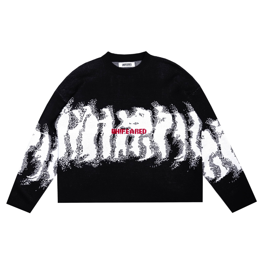 UNFEARED Cardigan Knitwear Knit-Cardigan Knitwear BOXY Acrylic Switer Unisex / Switer Rajut Pria &