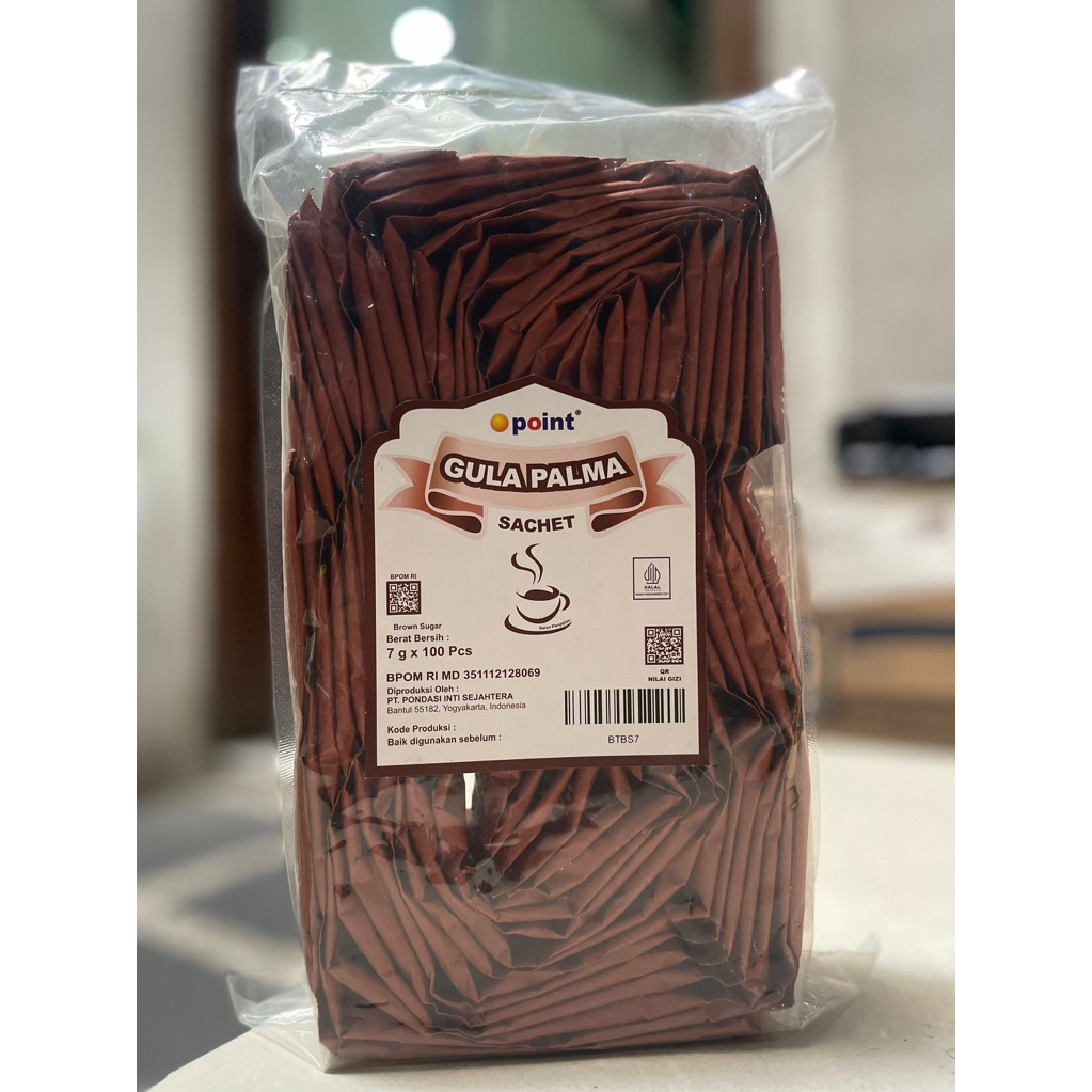 

BROWN SUGAR SACHET 7 G x 100 PCS MERK POINT
