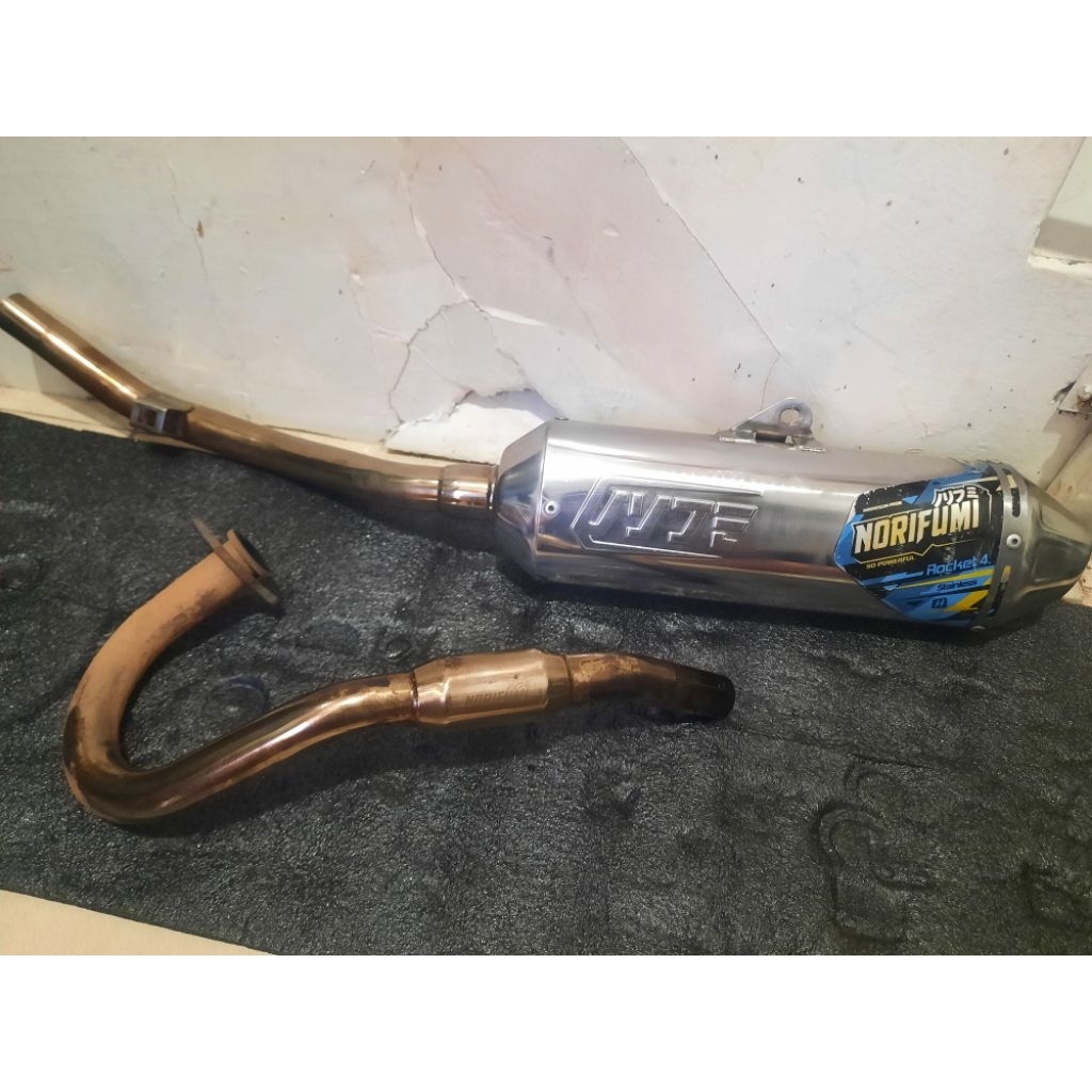 KNALPOT RACING ORIGINAL NORIFUMI ROCKET 4 STD PNP WR 155 R