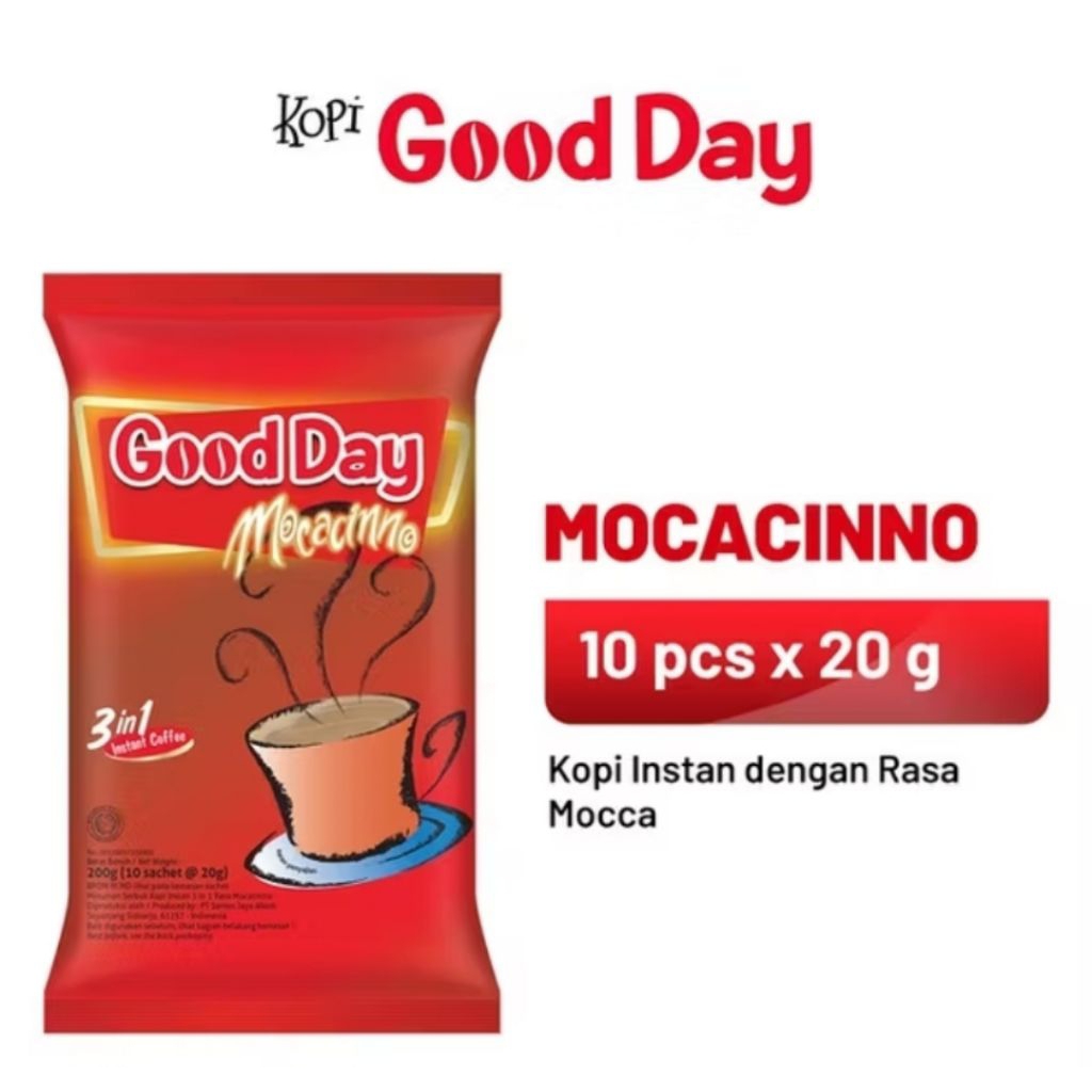 

Good Day Mocacinno 1 Pack ( 10 x 20 ) gr