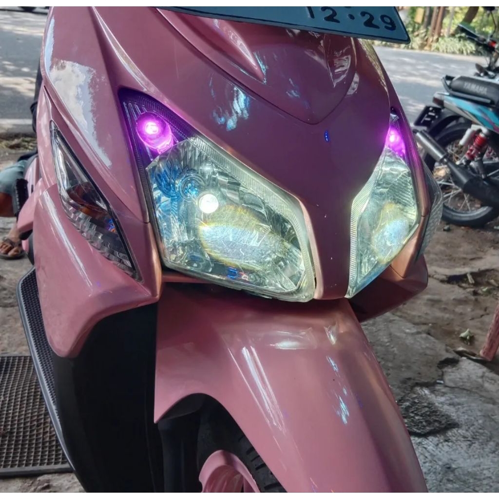 Lampu Laser 2warna motor H6