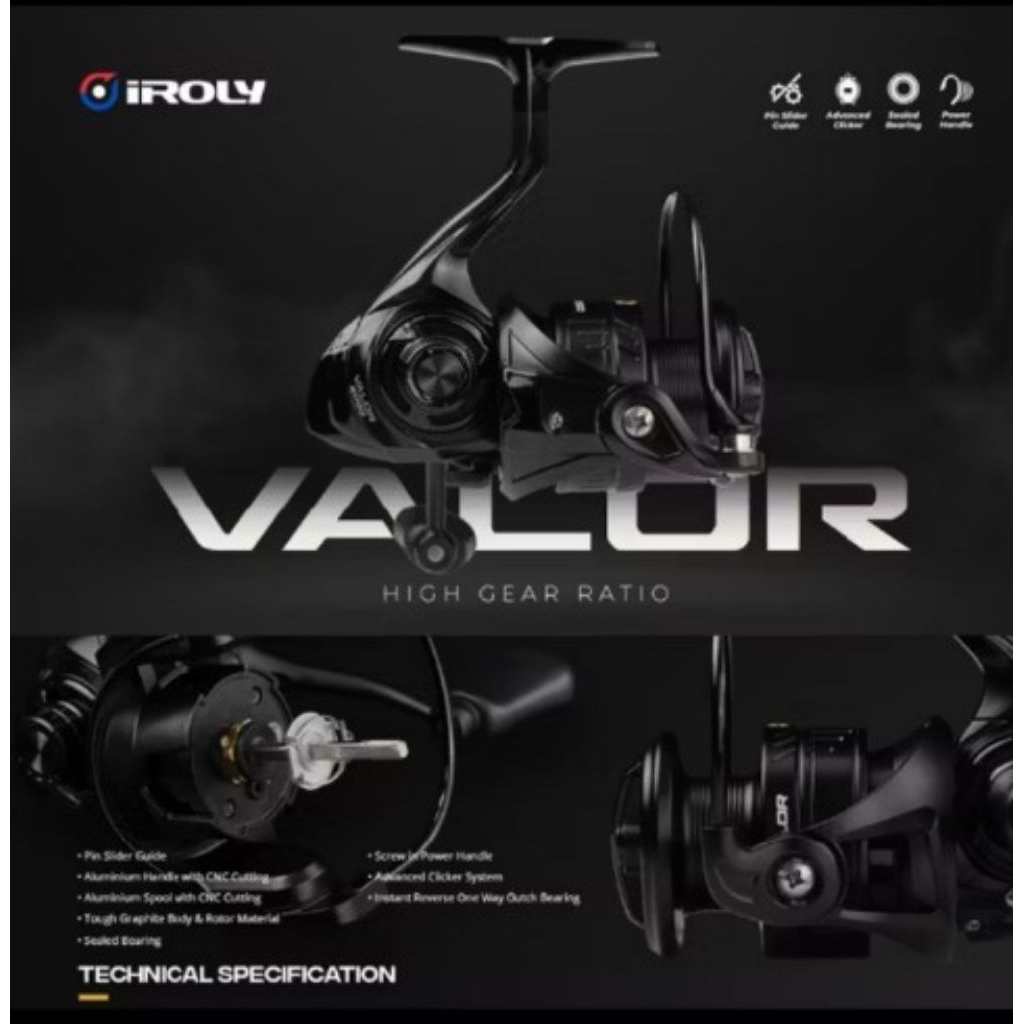 Reel IROLY VALOR HG/HGS Power handle