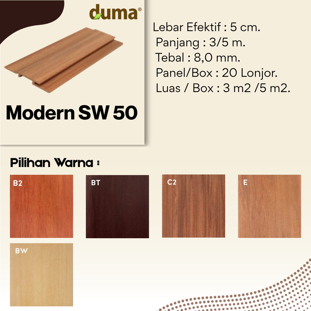 DUMA PANEL WPC Modern SW 50 // Wallpanel & Plafon