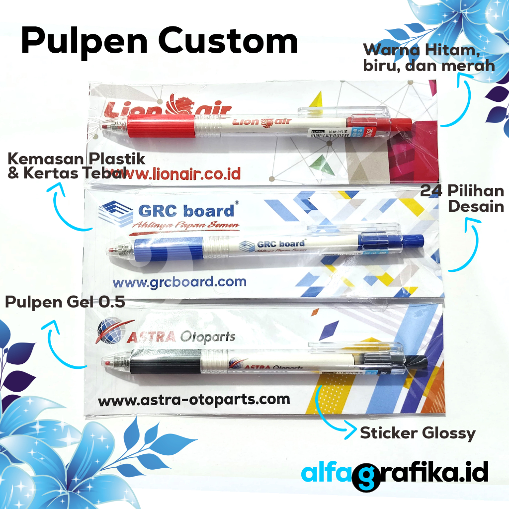 

[Termurah] Pulpen mekanik Custom Kemasan Logo Tulisan | Bolpoin Promosi Souvenir Ekonomis | Cetak Ballpoint | Pena Lucu Pernikahan Warna Warni