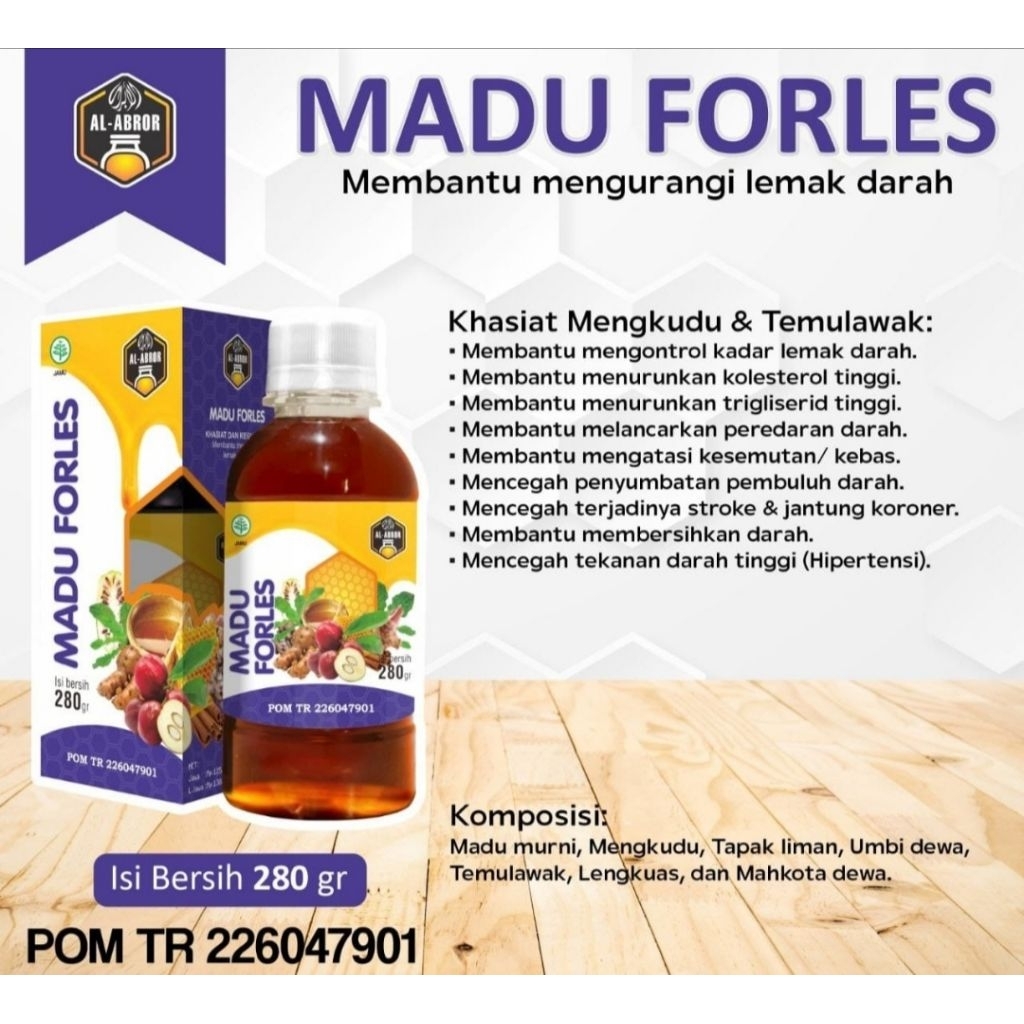 

MADU FORLES 280gr Madu Herbal Stroke Hipertensi